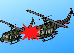 포천서 훈련하던 헬기 2대 충돌, 18명 중 1명 부상