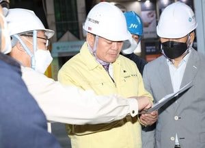 최대호, 안양도심 흉물 원스퀘어 ‘안전한 철거’ 당부