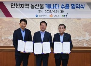 ‘강화섬쌀’ 캐나다 수출길 오른다...인천시-강화군-Galleria KFT 협약