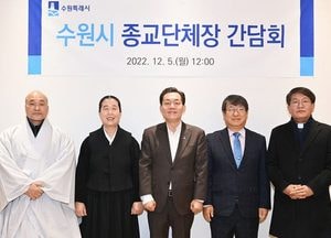 수원시-종교계 협력 "어려운 이웃 지원 약속"