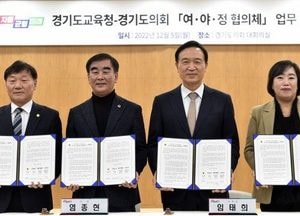 道교육청·道의회 업무협약...경기교육 정책 실현 협력
