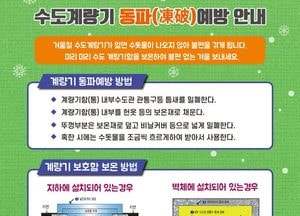 남양주시, 한파 속 수도 계량기 보온 상태 점검 당부