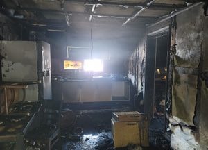 여주, 빌라서 ‘불’...50대 여성 헬기이송