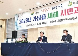 이충우 여주시장, 오는 30일까지 ‘새해 시민과의 대화’로 주민과 소통