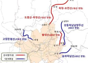 서울 암사동~남양주 잇는 별내선 내년 상반기 개통...道, 3기신도시 철도사업 등 6개 광역철도 건설사업 추진