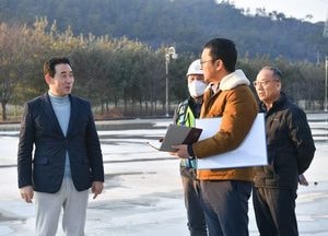 백영현 포천시장, 4월 준공 예정 ‘공공체육시설’ 현장점검