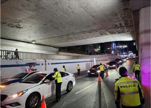 경기북부경찰, 어젯밤 음주단속 14명 적발