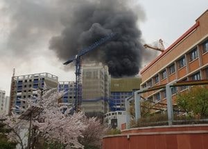 김포 아파트 신축 현장서 불, 인명피해 없어