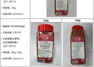 “이 고춧가루 먹지 마세요”...식약처, 잔류농약 기준 초과 검출된 ‘고춧가루’ 회수 조치