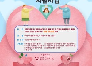 김포시 ‘기초생활수급자’ 부동산 중개수수료 지원...최대 30만원