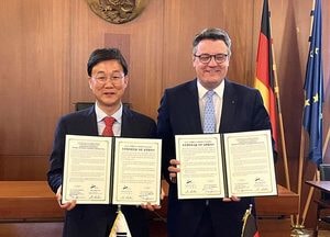 이민근 시장, 독일 아헨특구시와 수소 분야 우호협력 증진 실행협의서 체결