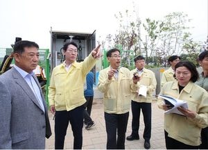 정명근 화성시장 ‘바퀴 달린 시장실’ 첫 가동...상습 침수지역 방문 점검