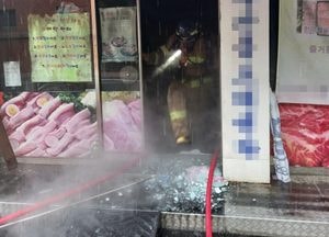 고양 축산물도매센터 불, 35명 대피 소동