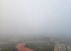 짙은 안개 낀 남한강, 용인지역 가시거리 80미터