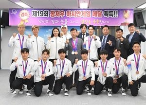 성남시, 항저우 아시안게임 '펜싱·배드민턴·하키' 메달리스트 환영식