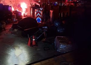 수원 정자동 지역난방공사 컨테이너에 불, 인명피해 없어