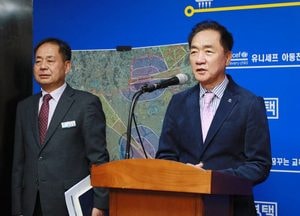 정장선 평택시장 "미군기지 주변 고도 제한 완화" 호소...건축물 높이 제한, 사실상 개발 어려워 재산 피해