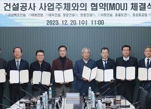 평택시, 지역건설산업 활성화 총력...공동주택 건설 예정 시공사와 업무협약 체결