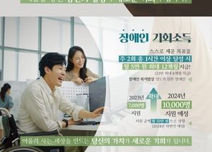 경기도, 내년 예술인·장애인 기회소득 지원 규모 확대...올해 총 1만4천명에 지급