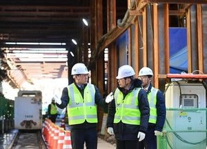 1호선 검단연장선 현장 찾은 유정복 “부실 공사 안돼”