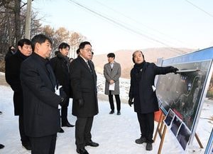 강수현 양주시장 ‘시도 30호선 도로 ­확·포장 공사’ 1구간 현장 방문
