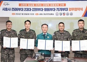 시흥시, 군부대 협력 강화 간담회 가져...위문품 전달