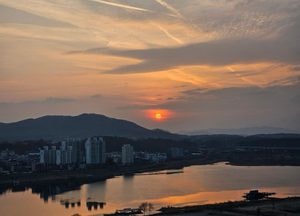 "누가 그렸어" 멋진 노을