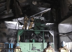 [영상] 남양주 수동면 공장서 불, 인명피해 없어