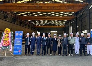옹진군, 올 12월 건조 완료될 '270톤급 병원선 신규 건조 강재절단식' 가져