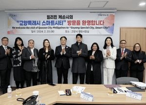 필리핀 케손시(市) 대표단 39명 고양시 방문...스마트시티 우수사례 벤치마킹