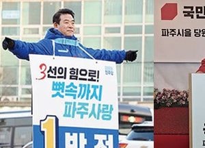 파주乙 여야 후보 ‘선거구획정안’ 반색…조리읍·광탄면·탄현면 乙지역으로 편제
