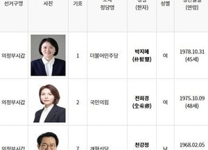 제22대 총선, '의정부시갑'...현역 없는 '무주공산' 박지혜·전희경·천강정 3파전