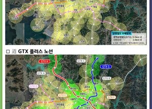 경기도, GTX 플러스 노선안 공개 "포천~인천 파주~위례신도시 연결" 정부 5차 국가철도망 구축계획에 반영 건의