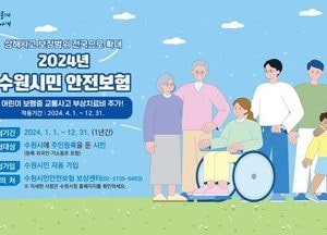 수원시, 어린이 보행 중 교통사고 치료비 지원...시민안전보험 보장항목 추가