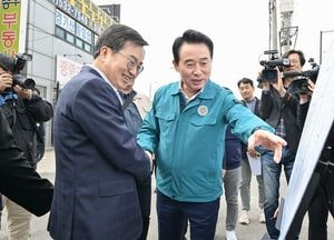 백영현 포천시장, 김동연 경기도지사와 ‘GTX 소흘정거장’ 현장 방문
