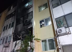 남양주시 오남읍 아파트에 불, 인명피해 없어