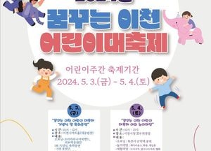 이천시 ‘꿈꾸는 이천 어린이 대축제’ 내달 3~4일 어린이날 행사 개최