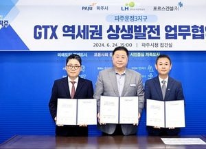 파주시, LH·민간시행자 GTX-A 운정역세권 상생 합심 협약 체결