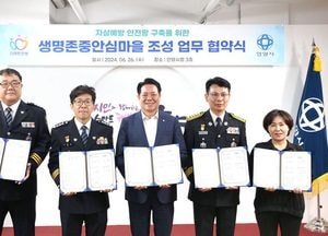 안양시 ‘생명존중안심마을 조성’ 업무 협약 체결...17개 기관 참석