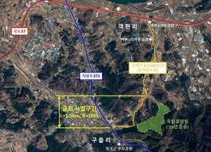 파주시 ‘국립감악산자연휴양림’ 진입道 확장…진입도로인 농어촌도로 구객선 ‘농도 302호’