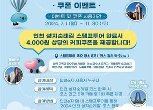 인천시, 4천원 상당 쿠폰 제공하는 ‘2024 인천 성지순례길 스탬프투어’ 운영