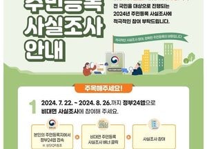 양주시, 오는 11월18일까지 주민등록 사실조사...거주지 방문, 직접 확인 방식 진행
