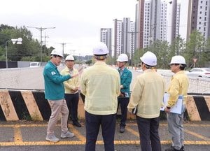 강범석 서구청장, 왕길지하차도 방문해 점검...우기철 대비한 안전 확보