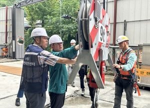 수원시, 태풍 대비 타워크레인 설치 공사현장 25개소 특별점검