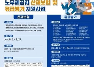수원시, 노무제공자에게 산재보험·유급병가 지원...5일부터 신청