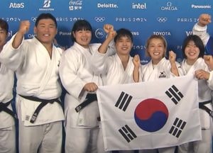 ‘35분 49초’ 안바울의 투혼...유도 혼성단체전 사상 첫 동메달