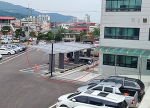 포천시청 내 특정인 위한 ‘비가림 시설 설치’에 비난