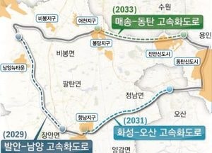 화성 동서남북 30분 도로 이동 시대 연다...향남~남양 40분서→ 20분으로 단축