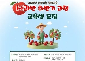 "사과 재배 적지 북상" 양주시, ‘사과반 과정’ 교육생 모집