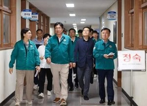 도성훈 인천광역시교육감, 청라 아파트 화재 사고 피해 주민 ‘관내 3개 학교 임시주거시설 위문’